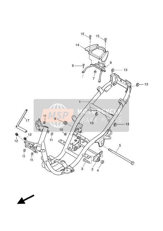 5HEF12320000, Reinf, Tail, Yamaha, 0